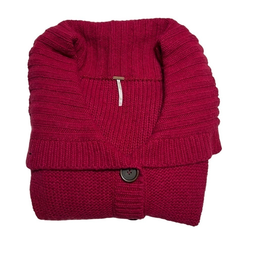 Free People Wool Blend Cardigan Sweater, Size Large - Picture 3 of 11